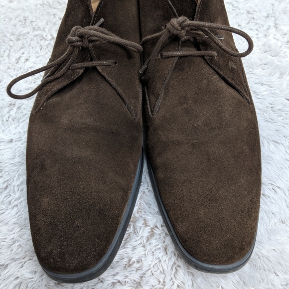 Tod's Brown Suede Lace-Up Ankle Chukka Boots - Picture 5 of 8